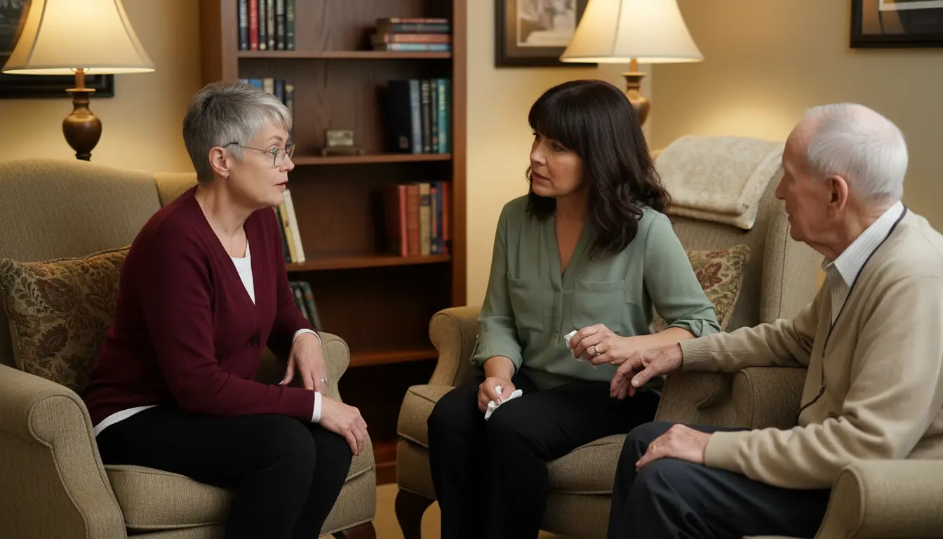 Family caregiver seeking answers about dementia care